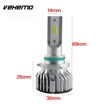 

Vehemo X8 9005/HB3 Front Lamp LED Fog Light Car Accessories Car Styling for Headlamp LED Headlight Super Bright