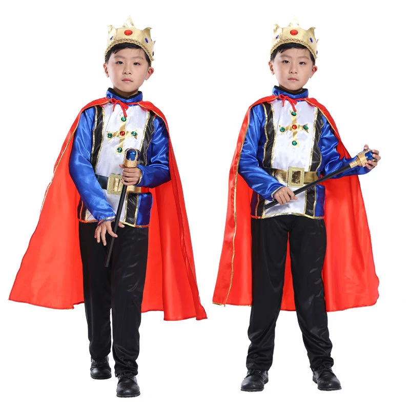 Treble welzijn Haven 105 cm 150 cm kinderen kid blauw prins koning kostuum kerstmis halloween  prins partij kleding suitale voor 3 12 jaar oud kind|Jongens Kostuums| -  AliExpress