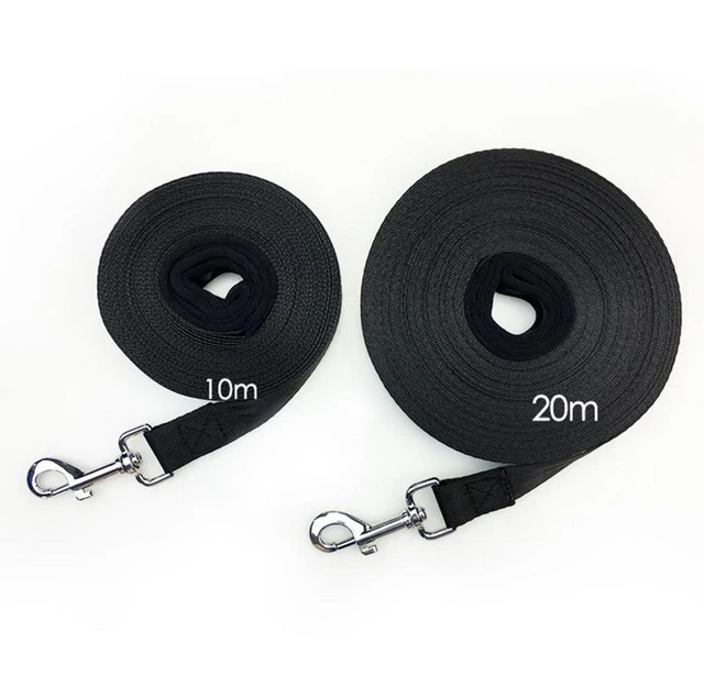 Dog Pet Leash for Dogs Cats Black Blue Nylon Walk Dog Leash Outdoor Security Lengthened Training Dog Harness 10m 20m