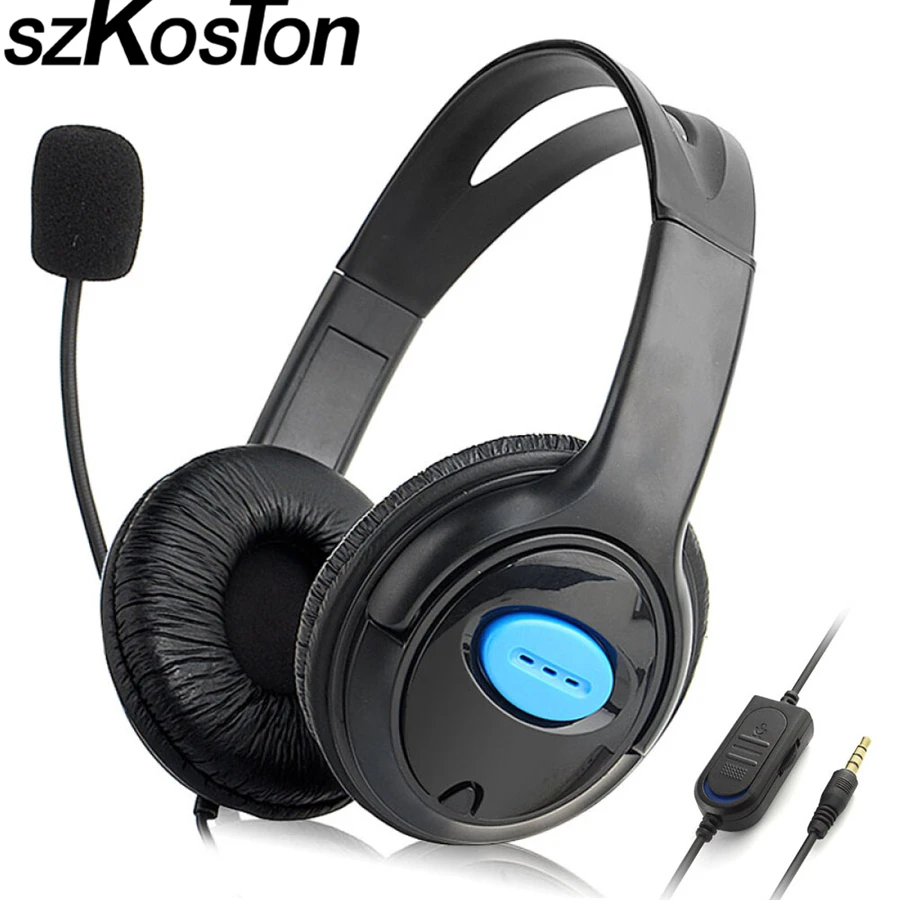 Hot 3.5mm Plug Wired Gaming Headphone With Rotatable Boom Microphone