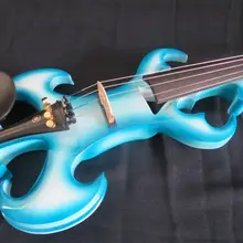 Дизайн crazy-4 синий+ белый цвет 4/4 электрическая скрипка. хороший звук