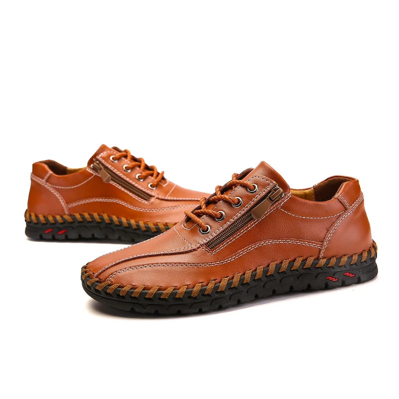 Valstone/Роскошная обувь из натуральной кожи; мужские туфли-лодочки на шнуровке; обувь для отдыха ручной работы; обувь на молнии; Цвет Бордовый; широкие ноги; размеры 50