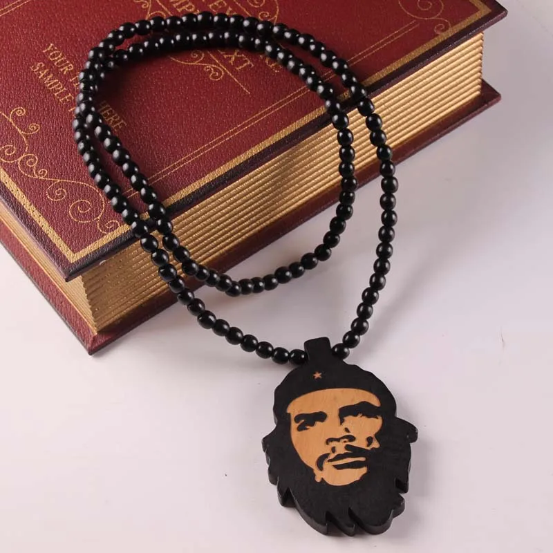 Стиль хип хоп Che Guevara деревянная подвеска для ожерелья рекламный
