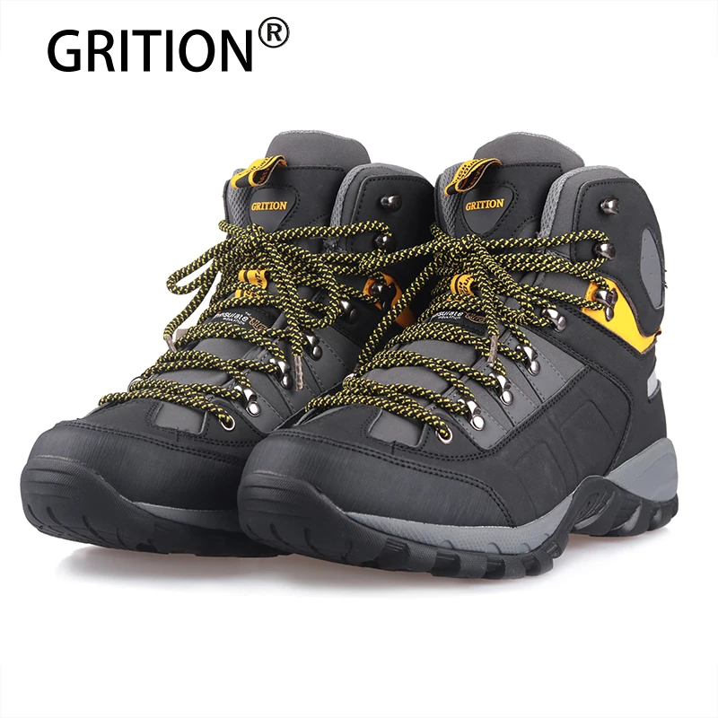 Preise GRITION Männer Wasserdichte Wanderschuhe Männer Hohe Spitze Zu Fuß Hohe Qualität Berg Schuhe Weiche Shell Trekking Schuhe Detla Männlichen 2020