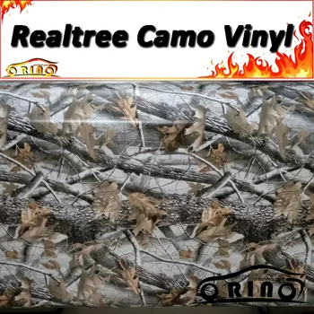 

Realtree Camouflage Wrap Vinyl Wooden Leaf Real Tree Camo Film Vehicle Car Wraps Adhesive Sticker Size: 1.52*5/10/15/20/25/30m