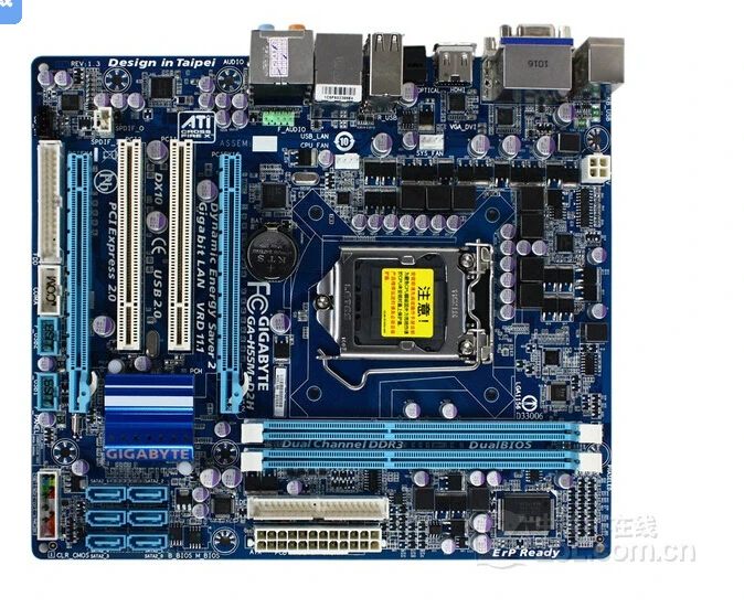 Free shipping original motherboard for Gigabyte GA-H55M-D2H DDR3 LGA 1156 for I3 I5 I7 32NM CPU H55M-D2H 8GB desktop motherboard Free shipping original motherboard for Gigabyte GA-H55M-D2H DDR3 LGA 1156 for I3 I5 I7 32NM CPU H55M-D2H 8GB desktop motherboard