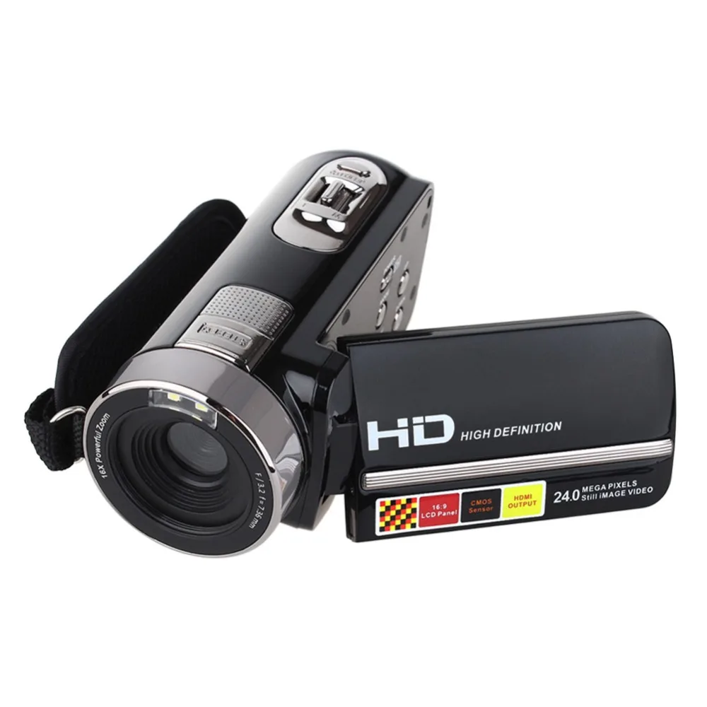 HDV-301STR Digital Video IR Camera Full HD 1080P 16x ZOOM Camcorder DV DVR Max.24MP With 3'' TFT LCD Screen