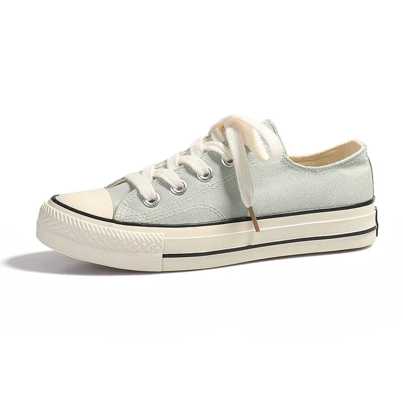 Классическая спортивная обувь для девочек Повседневная парусиновая мятно