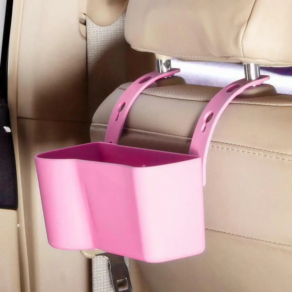 

2 Grids Universal Car Seat Back Hanging Drink Cup Holder Food Snack Storage Box