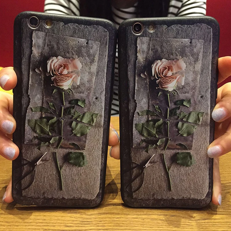 Ascromy-Cover-For-iPhone-5-S-5S-SE-6-6S-7-Plus-iPhone5-Soft-TPU-Silicon-Relief-Rose-Flower-Pattern-Case-Mobile-Phone-Accessories-1 (49)