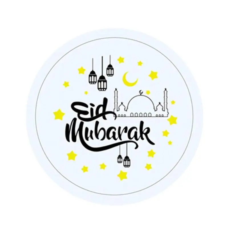 Бумажные наклейки Eid Mubarak герметизирующие для этикеток Рамадана украшения