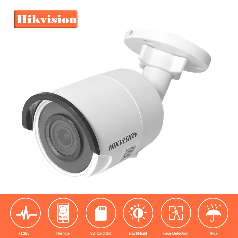 Big SALE HIKVISION 8MP H.265 Bullet IP Camera DS-2CD2085FWD-I 3D DNR ...