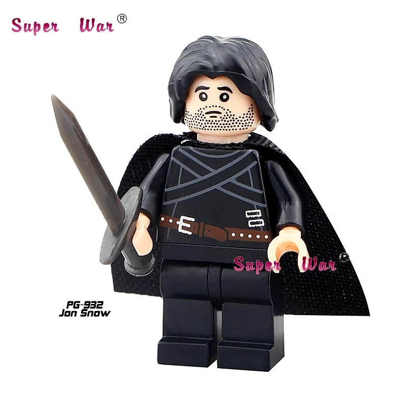 

Single Sale Game of Thrones Jon Snow superhero marvel avengers building blocks action sets model bricks toys for children