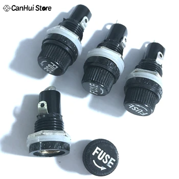 

50pcs/lot 5X20 fuseholders 5X20 insurance tube socket fuse holder for 5*20 insurance Panel Mount Fuse Holder 5x20mm