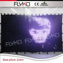 Занавес для сцены светодиодный/огнеупорный светодиодный видео занавес/светодиодный Тканевый Свадебный фон