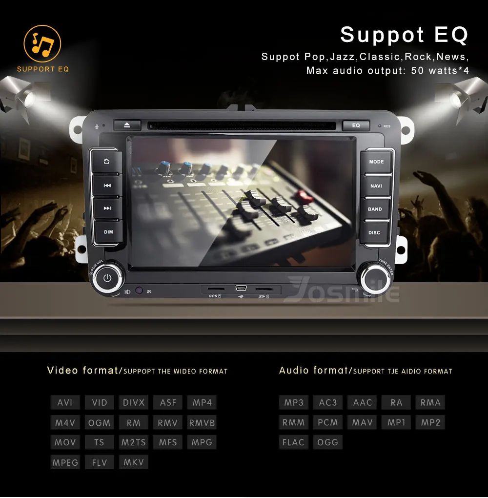 Josmlie Авторадио 2din Android 8,1 автомобильный DVD PlayerFor VW Passat B6 T5 Amarok Volkswagen Skoda Octavia 2 Superb 3 Seat Leon Golf56