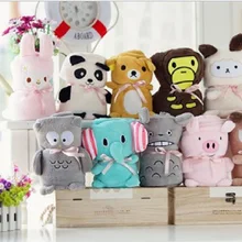 Прекрасный мультфильм животных коралловый шерстяное одеяло мягкие постельные принадлежности детское одеяло Детская домашняя спальный мешок детские пеленки для младенца