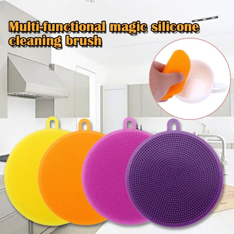 Kitchen Cleaning Brushes Magic House Pot Mug Scouring Pad Easy To Clean