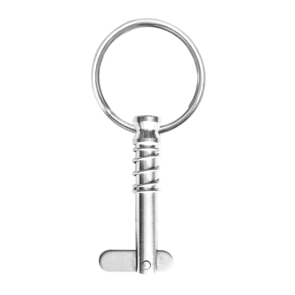 316 Stainless Steel Quick Release Pin 1/4' w/ Pull Ring for Boat Bimini Top Deck Hinge/Jaw Slide Clamp