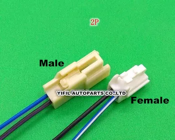 

5sets/lot 2 Pin/Way High And Low Modified Speaker Horn Plug Connector With Pigtail For Toyota Vios Corolla Crown Camry