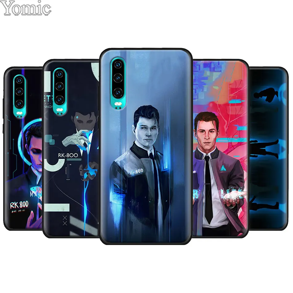 

Detroit Become Human Black soft TPU Case for Huawei P20 P30 Pro P9 P10 P20 P30 Lite P Smart Plus Mate 10 20 Lite Case Cover