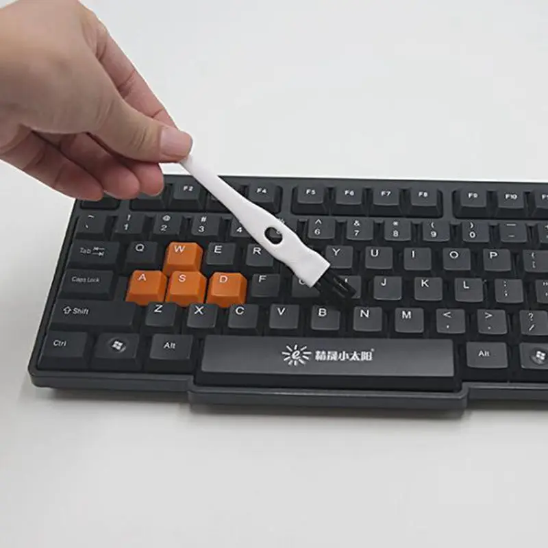 Multipurpose Brush Nylon Portable Plastic Handle Anti Static White