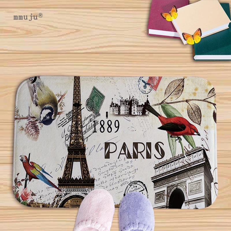 Big discount bath door floor mats kitchen living room carpet 40x60cm Euro style Paris London scenic buildings pattern printed | Дом и сад