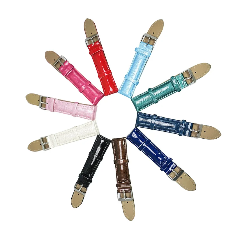 

PU Leather watch strap 20mm for dw watch 2019 new watchband 20mm watchbands Bright skin texture 10 colors bracelet tools FZ036