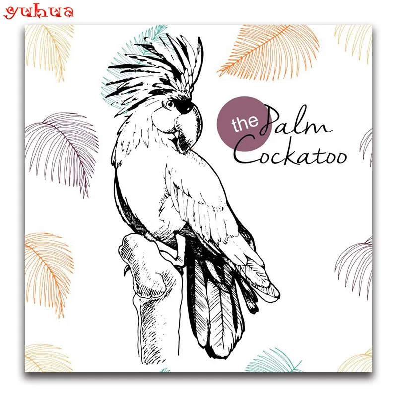 Full Square Diamond embroidery dierlijk 5D DIY painting Cross stitch Animal bird Round mosaic colorful Art | Дом и сад