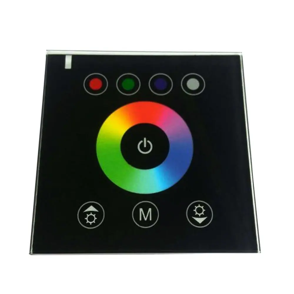 Controlador de pared mi Luz Panel Táctil DC12V 24V para 5050 RGB LED Tira RGBW Lámpara 