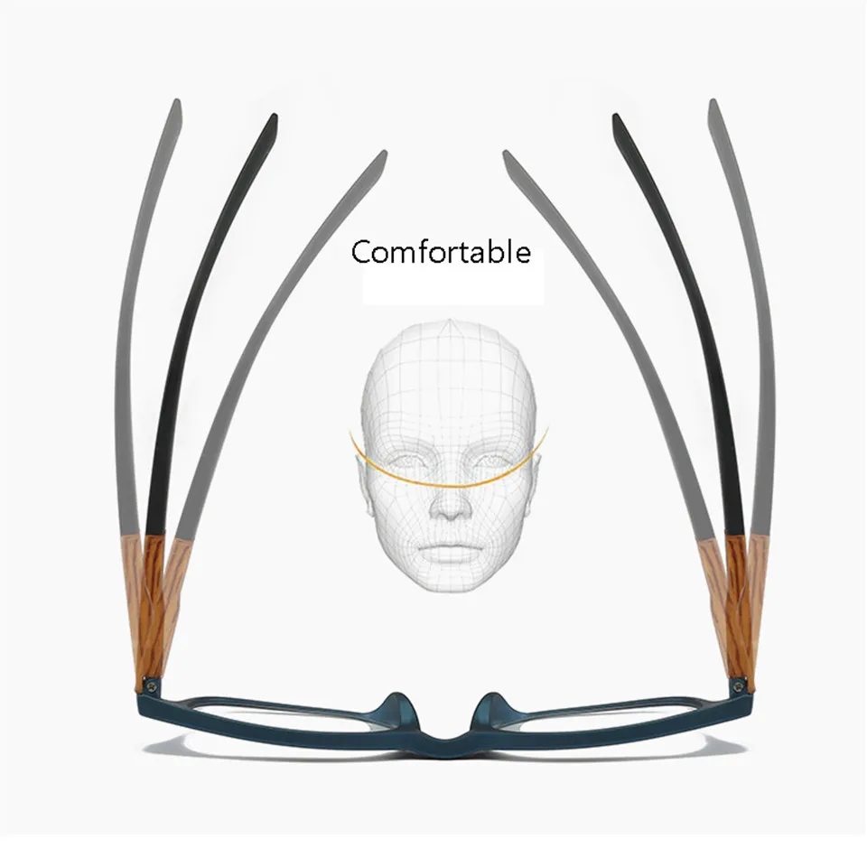 Iboode, деревянные очки для чтения, для женщин и мужчин, модные очки для пресбиопии, дальнозоркости, мужские очки, диоптрий+ 1,50 2,5 3,5
