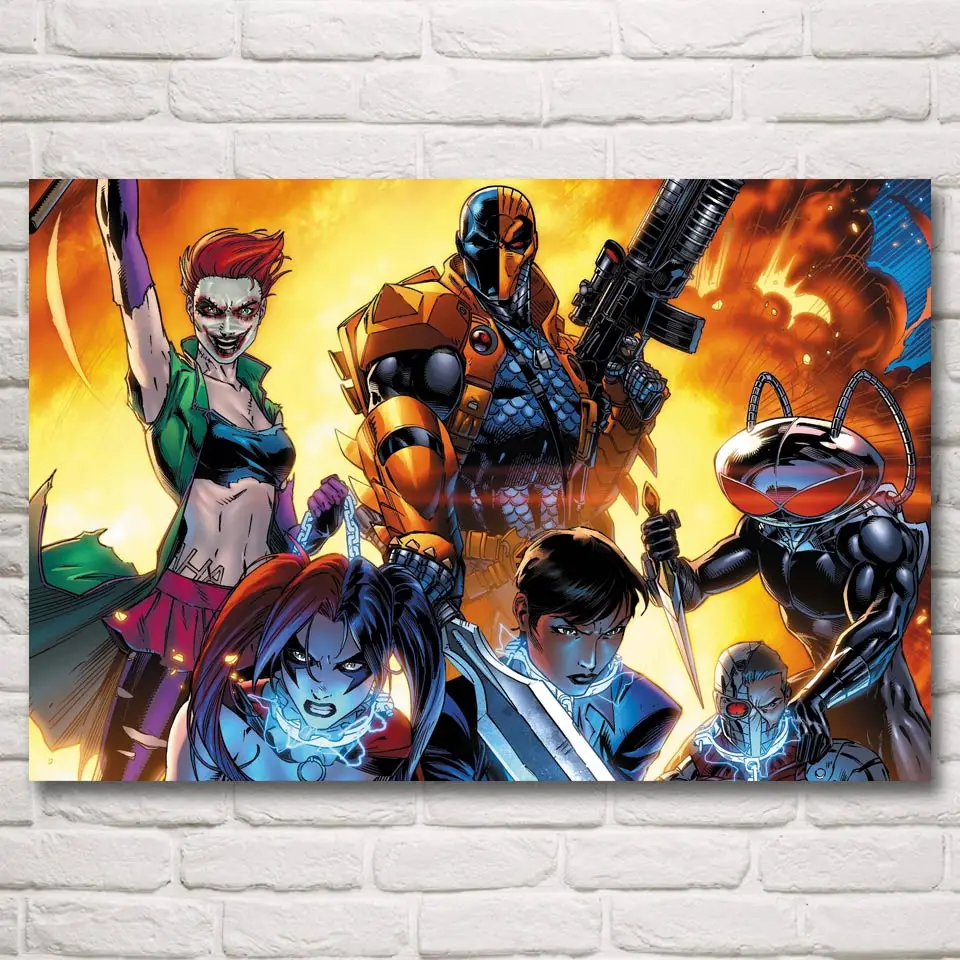 

Deathstroke Anime Art Silk Fabric Poster Prints Home Wall Decor Painting 12x18 16X24 20x30 24x36 32x48 Inch Free Shipping