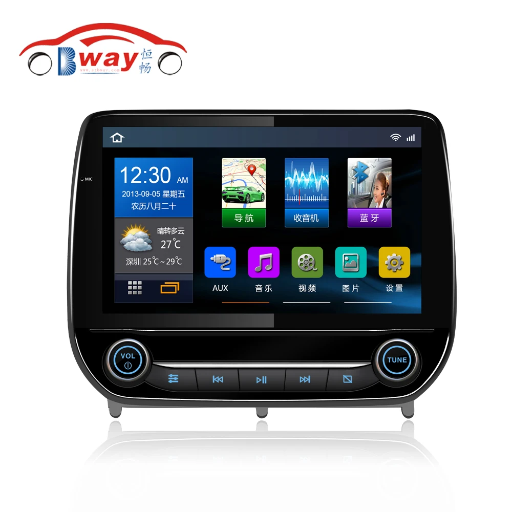 Bway 9" car radio gps for Ford Ecosport 2017 android 6.0.1 car dvd player with bluetooth,GPS