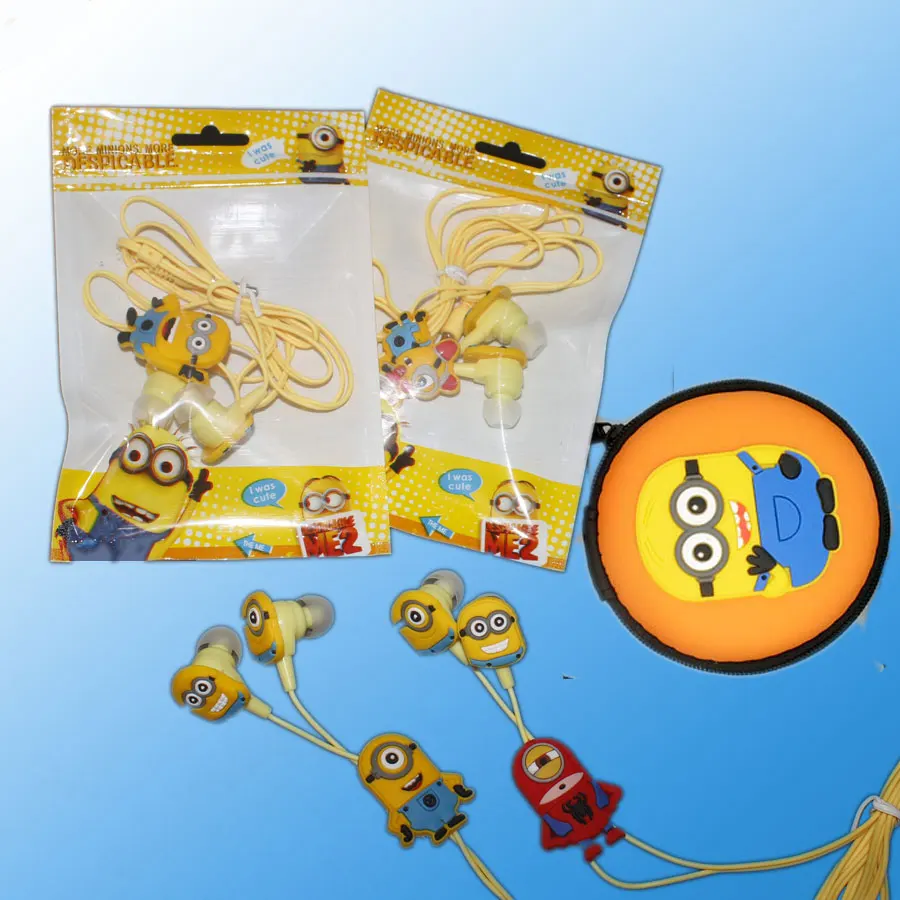 2018 новые наушники с героями мультфильма Гадкий я: Миньоны проводные 3 5 мм для MP3 MP4