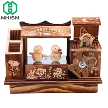 WHISM Musical Boxes Wooden font b Music b font font b Box b font Wood Windmill