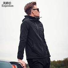 Enjeolon brand fall casual hoodies Bomber jackets coat men black solid Men coats clothing plus size 3XL clothes JK0332 Enjeolon brand fall casual hoodies Bomber jackets coat men black solid Men coats clothing plus size 3XL clothes JK0332
