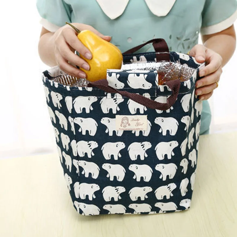 Portable Insulation Bag Feeding Food Milk Bottle Warmer Bear Pattern Large Mummy Breast Milk Thermal Kettle Casual Tote BB5034 (2)