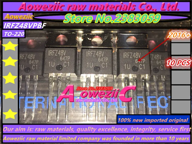 

Aoweziic 100% new imported original IRFZ48VPBF IRFZ48V TO-220 MOS FET 60V 72A