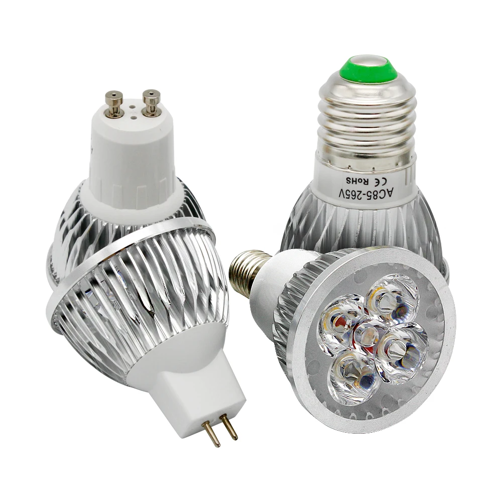 Dimmable 9w 12w 15w LED Spotlight E27 E14 GU10 AC 85 265V MR16 AC DC