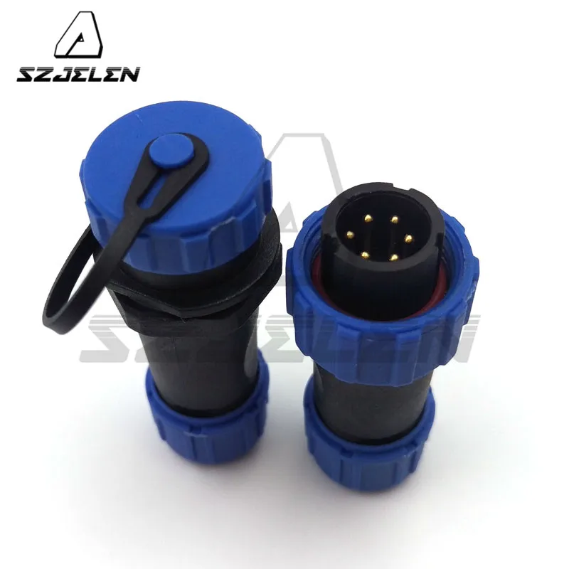 SP1310/P6 SP1311/S6 6 pin waterproof Dust proof connector, plastic 6