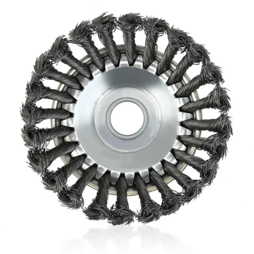 6 Inch Steel Wire Wheel Brush Lawn Mower Grass Trimmer Head Weed Cleaning Tools For Garden Lawn 6 Inch Steel Wire Wheel Brush Lawn Mower Grass Trimmer Head Weed Cleaning Tools For Garden Lawn
