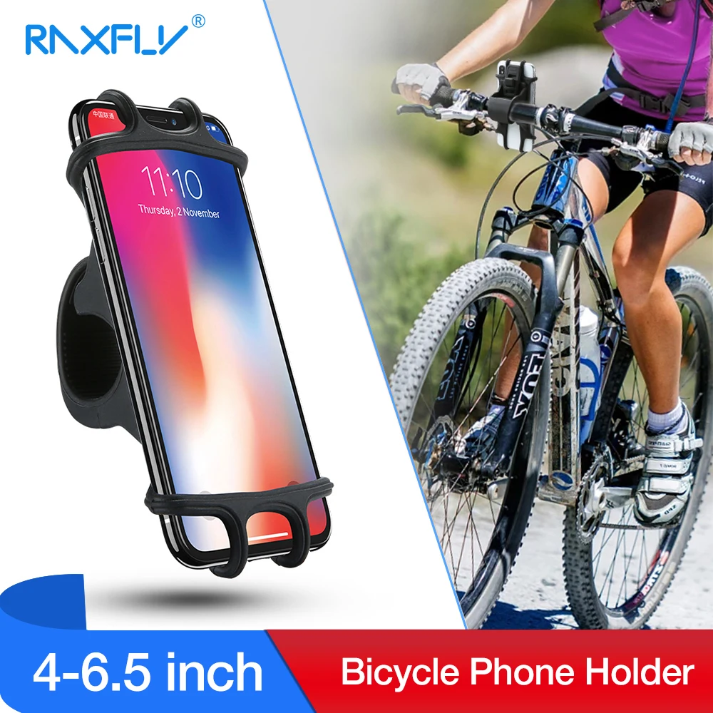 

RAXFLY Phone Holder Bike For iPhone X 8 Plus XR XS Max Bracket Phone Stand Holder in Bicycle For Samsung S9 Plus Galaxy Note 8 9