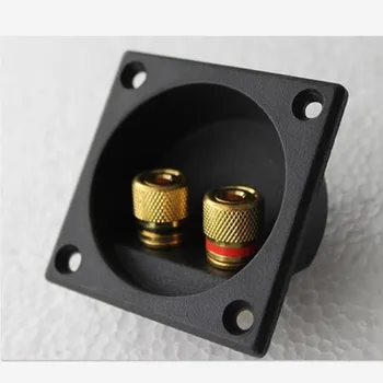 

10pcs/lot Square speaker terminal double binding post input plate for car speaker audio home audio DIY