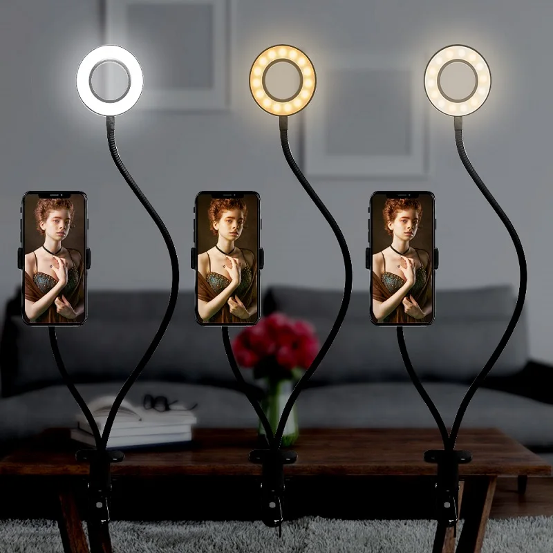 Travor светодиодный selfie Ring Light usb разъем для Youtube прямая трансляция видео чат с