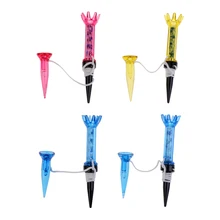 Set of 4 Magnetic Golf Tee 80mm Less Resistance Improve Distance Random Color