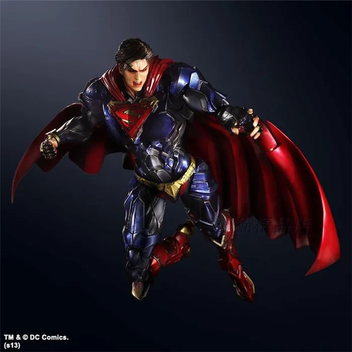  ALEN Play Arts KAI DC COMICS SUPERMAN Brinquedos PVC Action Figure Collectible Model Doll Kids Toys