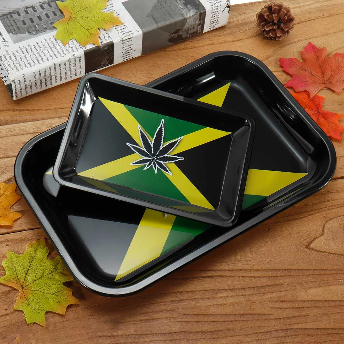 

Tobacco Rolling Tray Herb Spice Handroller Smoking Accessories Tobacco Grinder Storage Tray