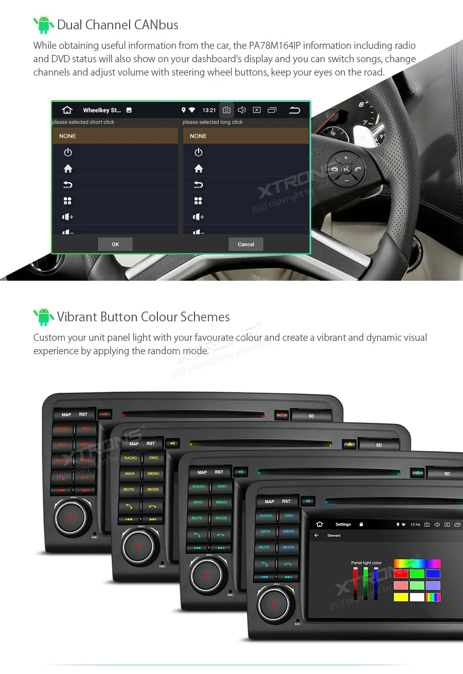 Top Android 8.1 Radio GPS RCA Car DVD Player for Mercedes Benz ML Class W164 ML300 ML350 ML450 ML500 2005-2011 GL Class X164 13