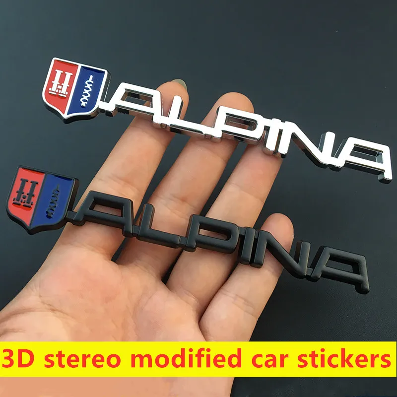 Alpina-Emblème badge Logo 3d Autocollant Sticker logo de métal
