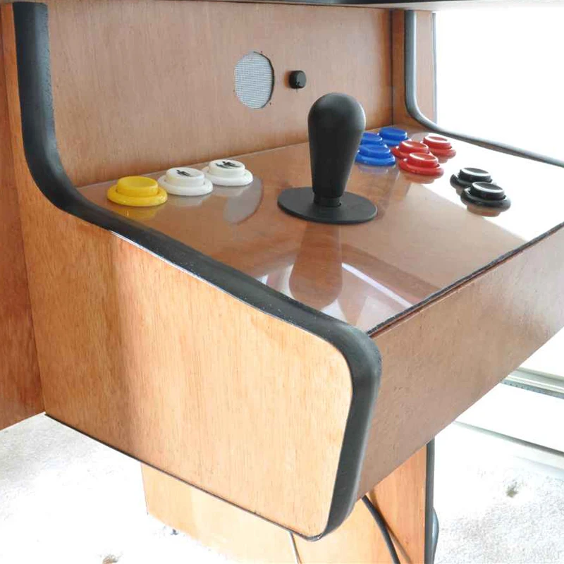 20 футов 6 м длина 5/" 16 мм Ширина черный пластик Т-формование T формование для Аркады MAME шкаф для игрового автомата